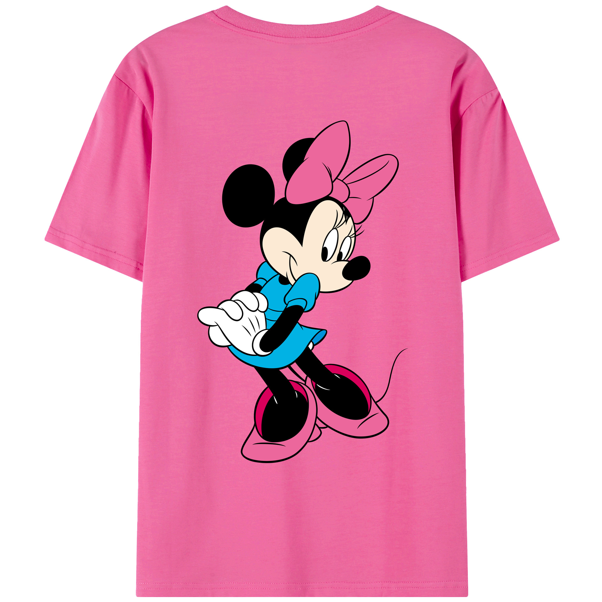 （画像用） ミッキーマウス Mickey Mouse レディース半袖Tシャツ(バックプリント)